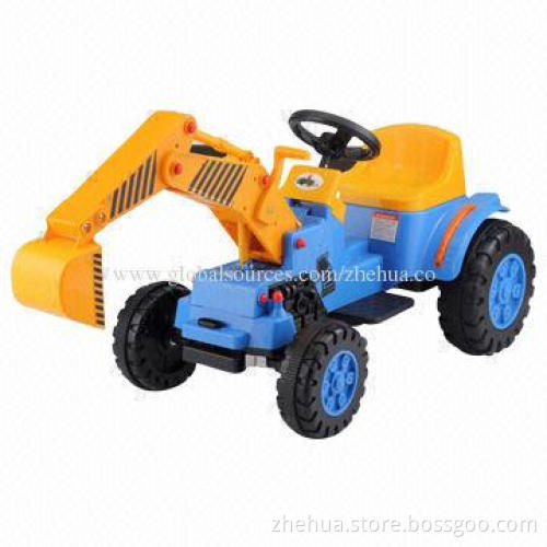 Kids' electric ride-on excavator with beautiful design and high quality